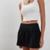 Adini Mini Skirt In Black Dobby