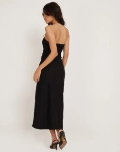Bellini Bandeau Midi Dress In Black -Outlet Modi Vora Store BELLINI DRESS BLACK171105