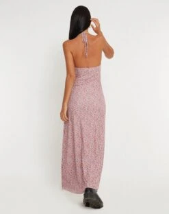Clovita Maxi Dress In Spring Rose Dusty Pink -Outlet Modi Vora Store CLOVITA DRESS SPRING ROSE DUSTY PINK 144948