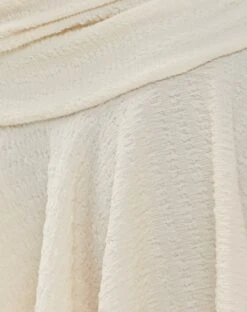 Cordelia Mini Skirt In Crinkle Ivory -Outlet Modi Vora Store CORDELIA MINI SKIRT CRINKLE IVORY19847D6