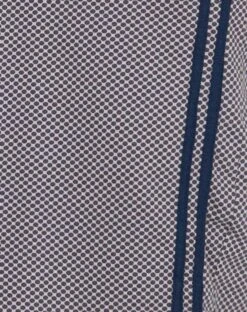 Cresida One Shoulder Midi Dress In Grey Navy Sporty Micro Spot -Outlet Modi Vora Store CRESIDA DRESS SPORTY MICRO SPOT GREY NAVY BINDING 303D3