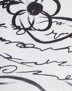 Dahara Mini Dress In Mono Doodle Black And White -Outlet Modi Vora Store DAHARA DRESS MONO DOODLE 9583D8 1