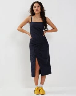 Daisha Midi Dress In Navy -Outlet Modi Vora Store DAISHA DRESS NAVY190210