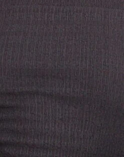 Dean Long Sleeve Mini Dress In Crinkle Charcoal -Outlet Modi Vora Store DEAN DRESS CRINKLE CHARCOAL166484D