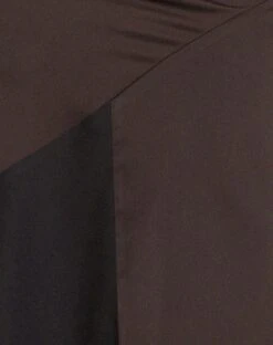 Denala Midi Skirt In Two Tone Black Satin -Outlet Modi Vora Store DENALA SKIRT PANELLED SATIN 1694D50