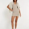 Earl Mini Dress In Preppy Geo Brown