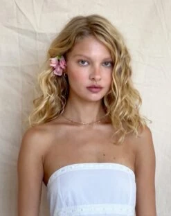 Faelyn Bandeau Mini Dress In Poplin White -Outlet Modi Vora Store FAELYN BANDEAU MINI DRESS POPLIN WHITE 9