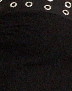 Farasya Mini Dress In Black With Eyelet -Outlet Modi Vora Store FARASYA DRESS BLACK W EYELET 153016D