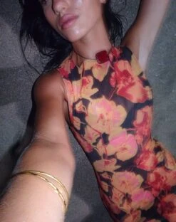 Farsha Maxi Dress In Orchid Sunset -Outlet Modi Vora Store FARSHA DRESS ORCHID SUNSET 2