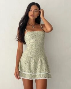 Flossie Mini Dress In Parma Violet -Outlet Modi Vora Store FLOSSIE DRESS PARMA VIOLET 2 1