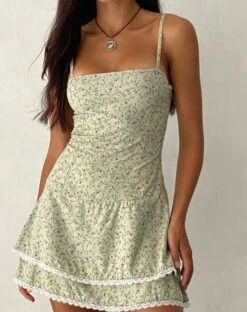 Flossie Mini Dress In Parma Violet