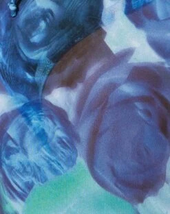 Godiva Mini Skirt In Abstract Floral Blue -Outlet Modi Vora Store GODIVA SKIRT ABSTRACT FLORAL BLUE 907D10