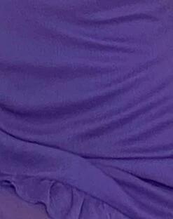 Isobel Rosette Ruffle Mini Dress In Purple Chiffon -Outlet Modi Vora Store ISOBEL ROSETTE RUFFLE DRESS PURPLE 9