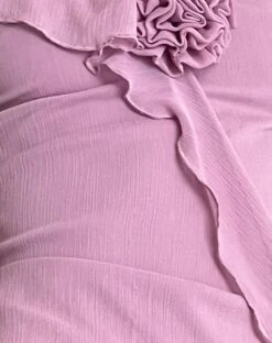 Jenani Rosette Ruffle Midi Dress In Light Plum -Outlet Modi Vora Store JENANI ROSETTE RUFFLE DRESS LIGHT PLUM 7