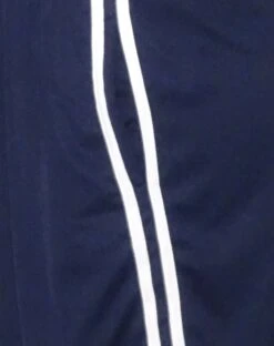 Kaizen Midi Skirt In Navy With White Double Stripe -Outlet Modi Vora Store KAIZEN SKIRT ORION SWEAT NAVY WHITE M RIBBON EMB