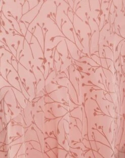 Kavala Asymmetric Midi Dress In Shadow Floral Pink -Outlet Modi Vora Store KAVALA DRESS SHADOW FLORAL PINK FLOCKED MESH2001A69