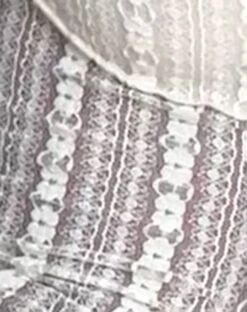 Kehlani Sheer Midi Dress In Cream Lace -Outlet Modi Vora Store KEHLANI MIDI DRESS LACE CREAM 9