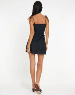 Kinasih Mini Dress In Black -Outlet Modi Vora Store KINASIH DRESS RAMI BLACK131143