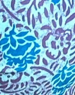 Gobita Mini Skirt In Bohemian Botanical Blue -Outlet Modi Vora Store LAUFEY BEAD BIKINI TOP FRATA BEAD BIKINI BOTTOM GOBITA MINI SKIRT BLUE BOHEMIAN BATIK SWIM986