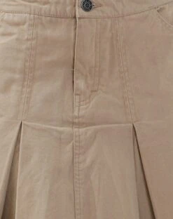 Moirai Low Waist Pleated Cargo Mini Skirt In Stone -Outlet Modi Vora Store LEXI CARDI BLUE POINTELLE MOIRAI SKIRT STONE2014D66