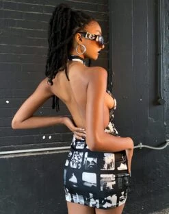 Jesilia Mini Dress In Mono Photographic Black 9 Jesilia Mini Dress In Mono Photographic Black -Outlet Modi Vora Store LIGHTROOMEDIT2 205