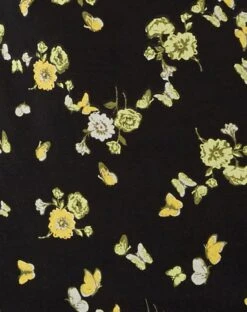 Moura Cutout Dress In Lemon And Lime Black -Outlet Modi Vora Store MOURA DRESS LEMON AND LIME 79166D