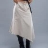 Yvaine Asymmetric Midi Skirt In Ecru