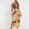 Nori Midi Dress In Fruit Photoprint
