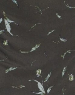 Noura Mesh Mini Dress In Floral Khaki Silhouette -Outlet Modi Vora Store NOURA DRESS TRULA SKIRT KHAKI SKETCHY SILHOUETTE FLORAL 18059D4