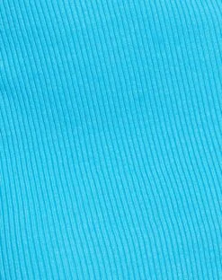 Ortaka Mini Dress In Rib Blue 9 Ortaka Mini Dress In Rib Blue -Outlet Modi Vora Store ORTAKA DRESS RIB BLUE 999D83