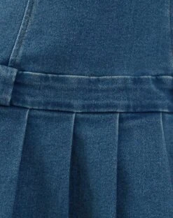 Pajaya Denim Bandeau Mini Dress In Blue Wash -Outlet Modi Vora Store PAJAYA DRESS BLUE WASH 20660D7