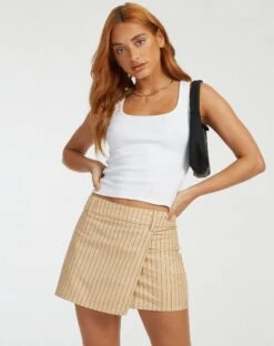 Piha Mini Skirt In Pencil Stripe