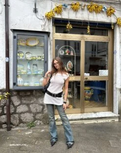 Vivian Knitted Bardot Mini Dress In Ivory