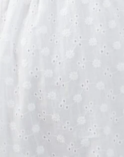 Rusma Midi Skirt In White Broderie -Outlet Modi Vora Store RAMIKA TOP RUSMA SKIRT WHITE BROIDERIE ROSE EMB 2096A38