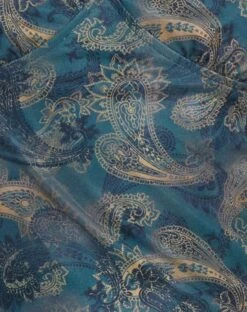 Dammy Mesh Mini Dress In Tonal Blue Paisley -Outlet Modi Vora Store RESHOOT DAMMY DRESS MESH TONAL PURPLE PAISLEY160559D