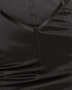 Ephy Mini Dress In Satin Black 13 Ephy Mini Dress In Satin Black -Outlet Modi Vora Store RESHOOT EPHY DRESS BLACK 16093D3