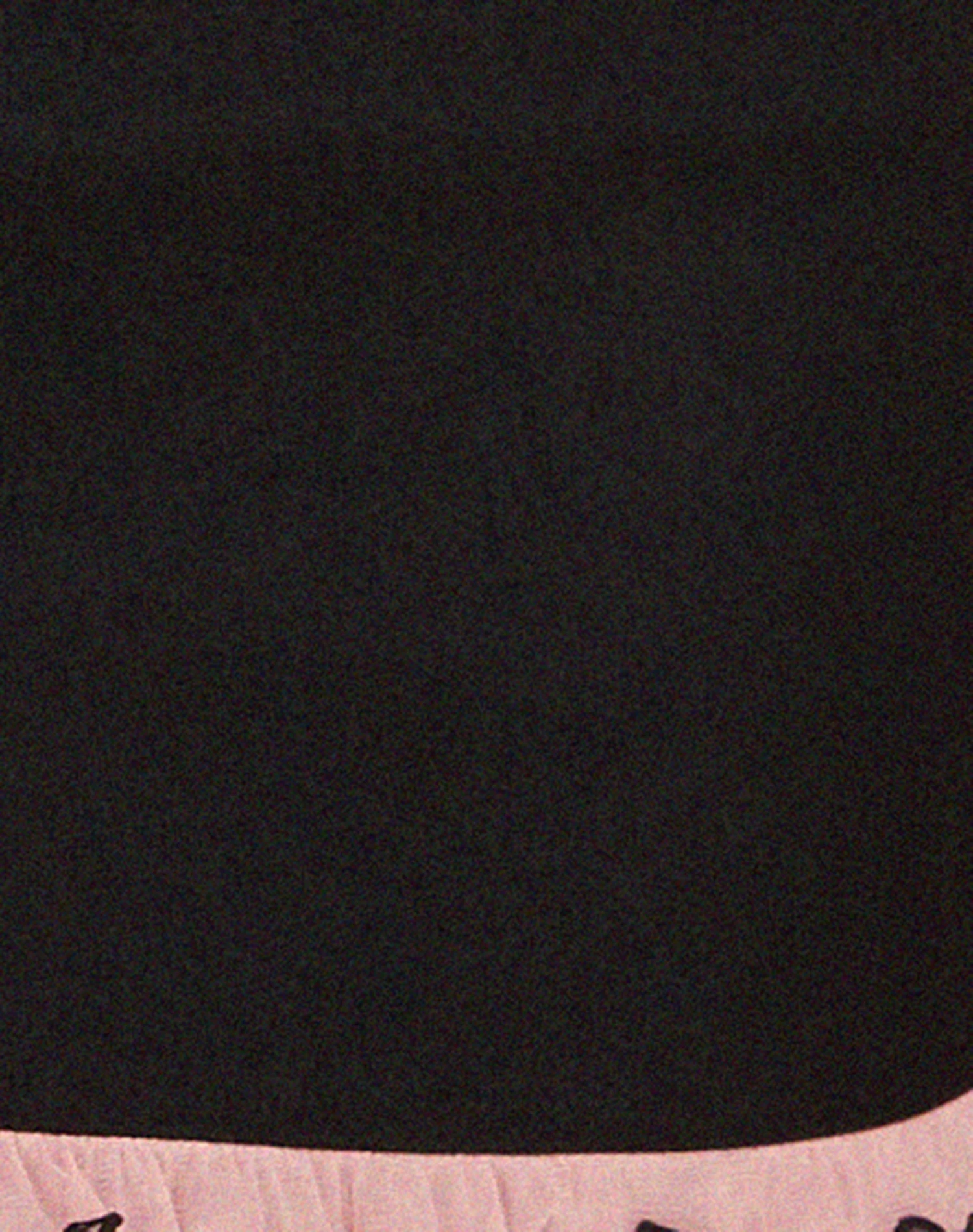 Imar Mini Skirt In Black With Pink Mesh Ruffle 6 Imar Mini Skirt In Black With Pink Mesh Ruffle - Image 6