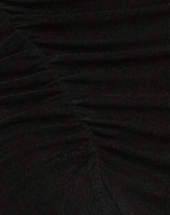 Revati Mini Dress In Black -Outlet Modi Vora Store REVATI DRESS BLACK SLINKY CREPE1161D45