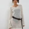 Rue Mini Knit Dress In Ivory