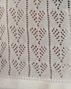 Rue Mini Knit Dress In Ivory -Outlet Modi Vora Store RUE MINI DRESS IVORY POINTELLE20224D6