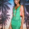 MOTEL X BARBARA Rurouni Mini Dress In Green