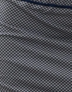 Sabelle Mini Wrap Skirt In Grey Navy Sporty Micro Spot -Outlet Modi Vora Store SABELLE SKIRT GREY NAVY SPORTY MICRO SPOT19226D8