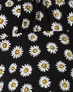Sasi Mini Dress In Grunge Daisy Black -Outlet Modi Vora Store SASI DRESS BLACK GRUNGE DAISY 89115D