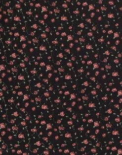 Sasyana Mini Dress In Dark Pink Rose Black -Outlet Modi Vora Store SASYANA DRESS DARK PINK ROSE 13519D6