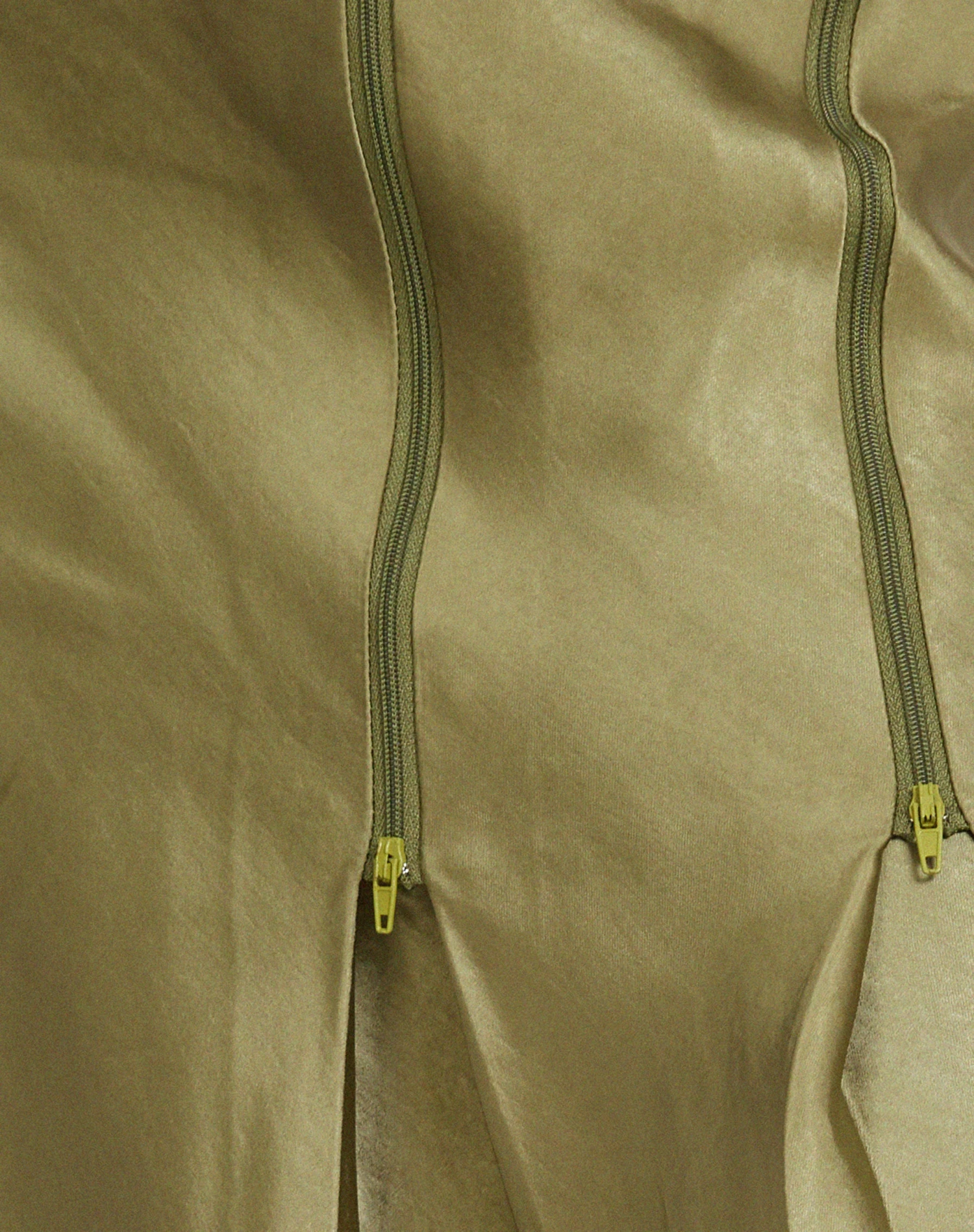 Slaza Midi Skirt In Satin Olive 6 Slaza Midi Skirt In Satin Olive - Image 6