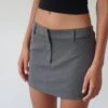 Sukra Mini Tailored Skirt In Charcoal