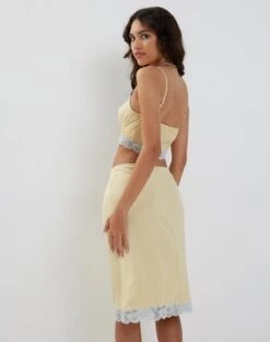 Resika Low Rise Midi Skirt In Satin Pale Yellow 8 Resika Low Rise Midi Skirt In Satin Pale Yellow -Outlet Modi Vora Store VIRNI CAMI TOP AND RESIKA SKIRT PALE YELLOW 51199024 78482876 d96b 41d3 a664 9dfa38ebb376