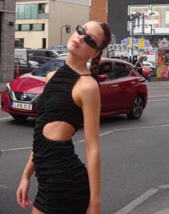 MOTEL X JACQUIE Osanna Mini Dress In Black